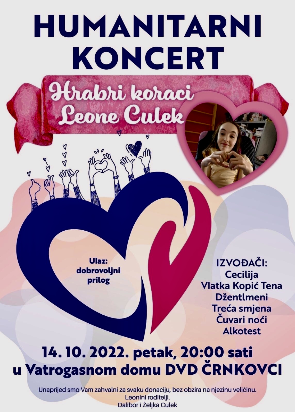 Humanitarni koncert za Leonu Culek u Črnkovcima