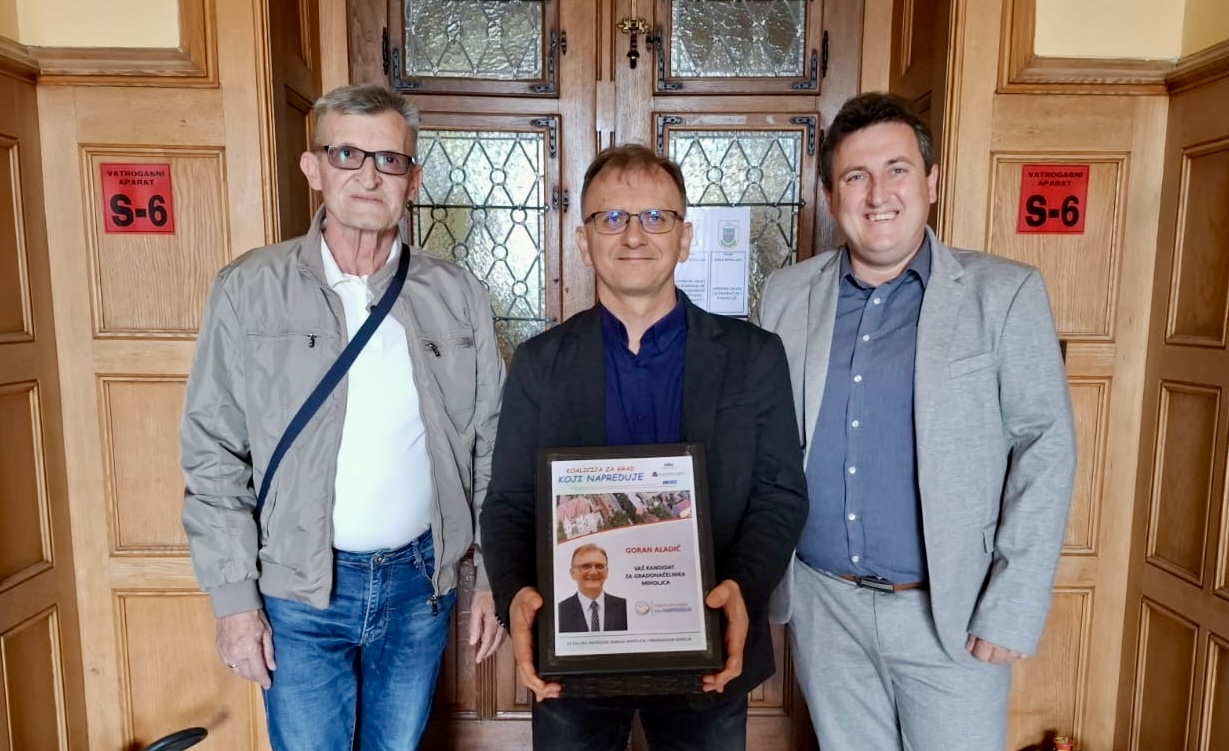 Goran Aladić traži potporu za treći mandat gradonačelnika