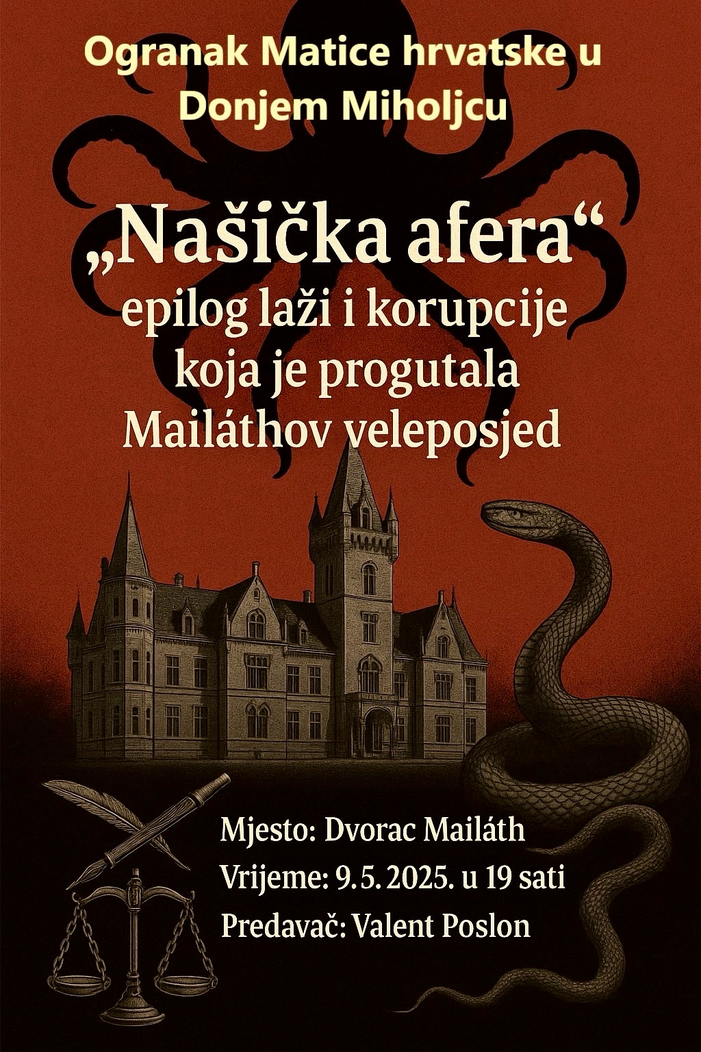 “Našička afera” u dvorcu Mailath