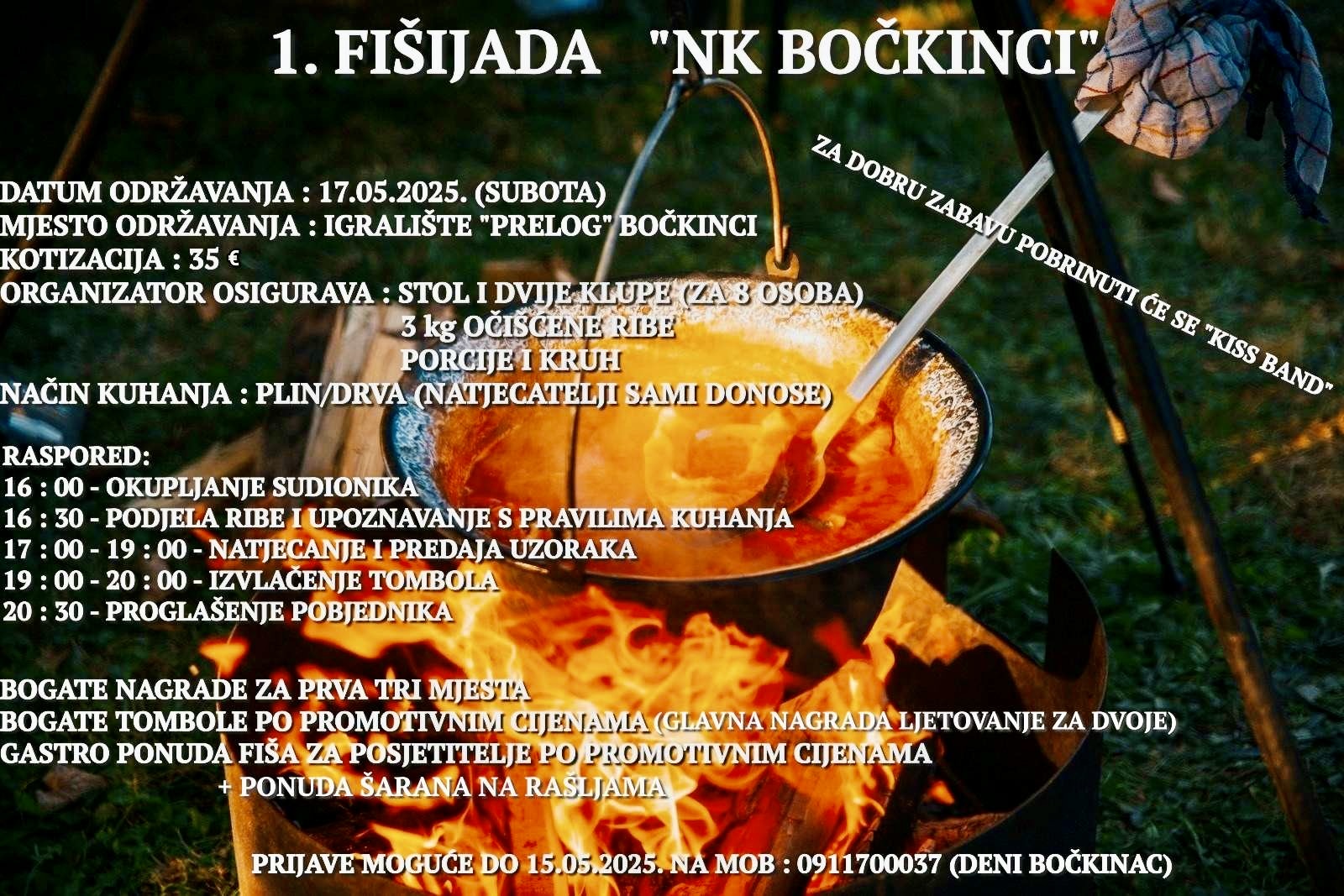Dođite u Bočkince na 1. Fišijadu