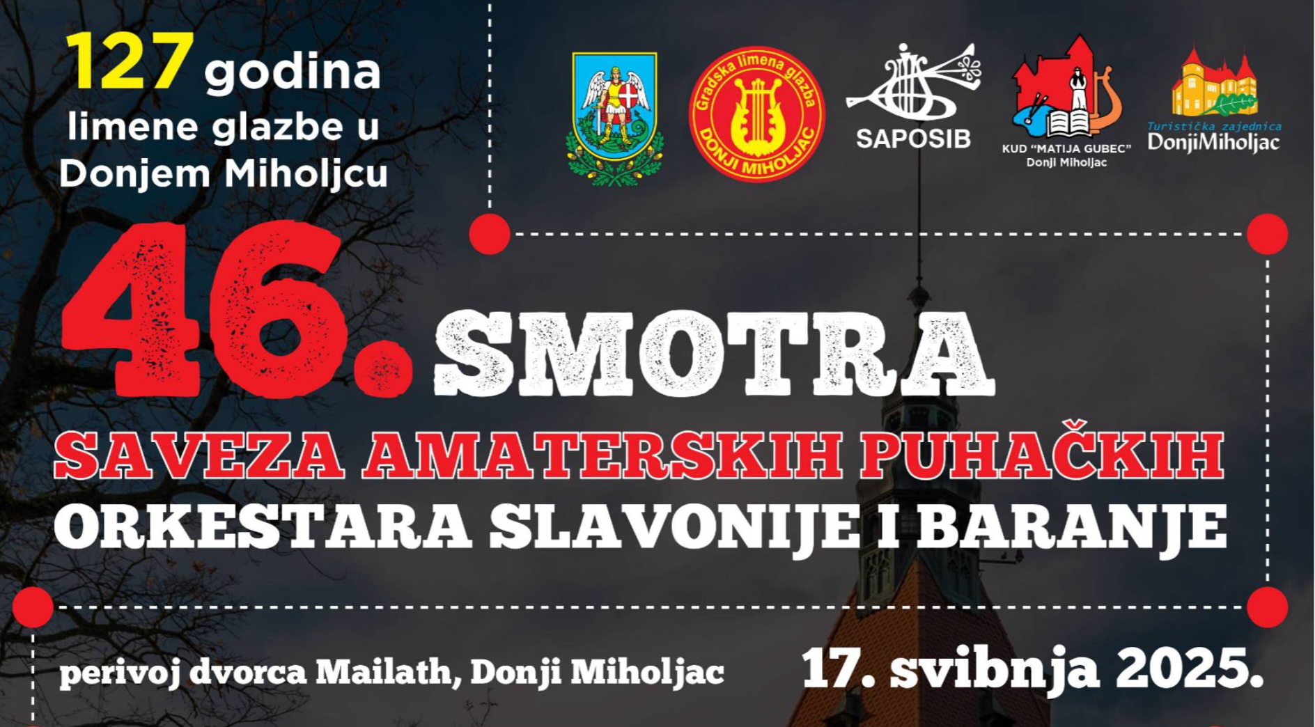 Donji Miholjac domaćin 46. Smotre Saveza amaterskih puhačkih orkestara Slavonije i Baranje