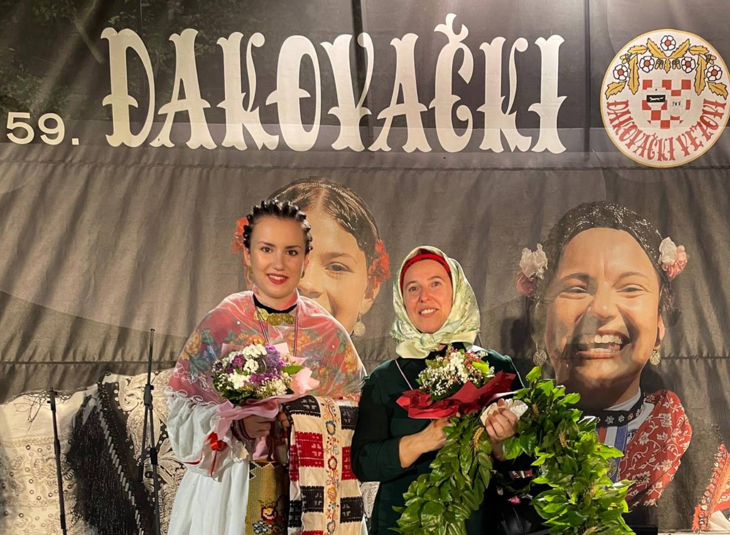 Šljivoševčanke Silvija Radojica i Mia Štraub zablistale na Đakovačkim vezovima 