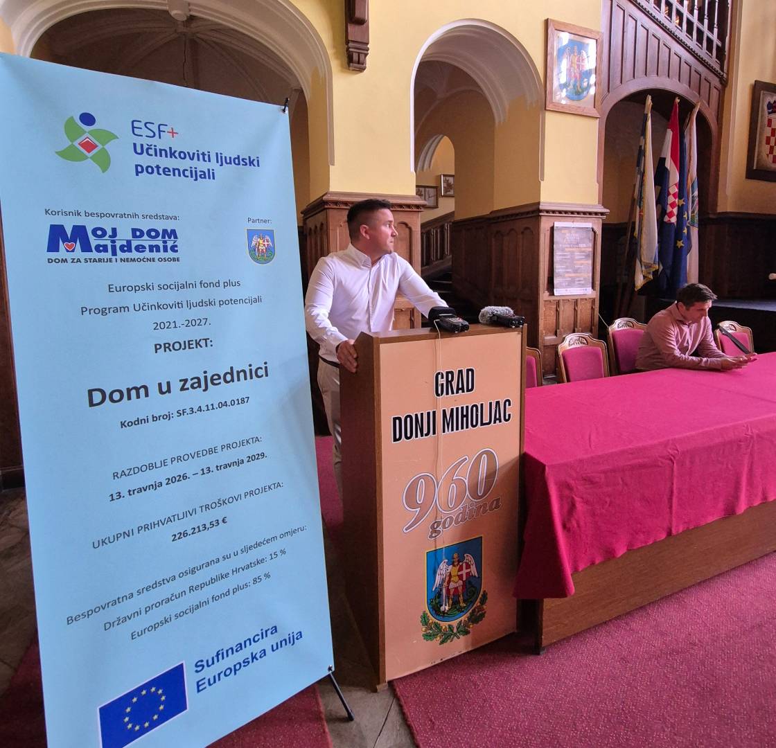 U Donjem Miholjcu predstavljen projekt „Dom u zajednici“ vrijedan više od 226 tisuća eura